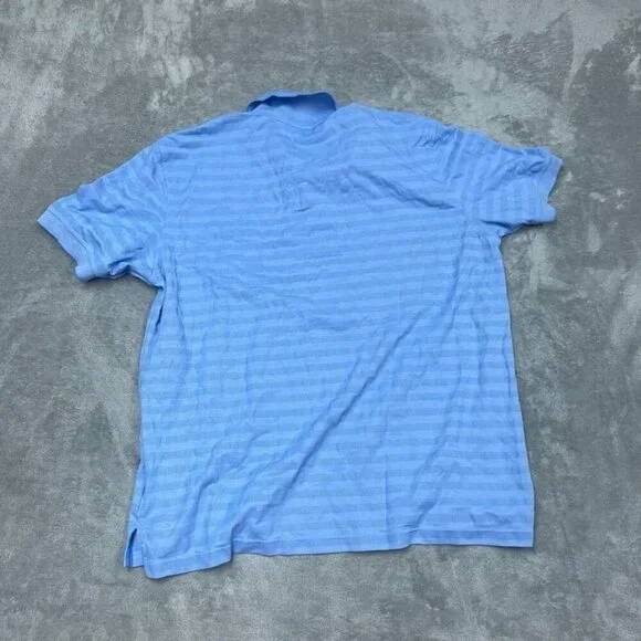 Brooks Brothers Slim Fit Men’s Stripe Polo Shirt XL Blue 6977 - Picture 6 of 7